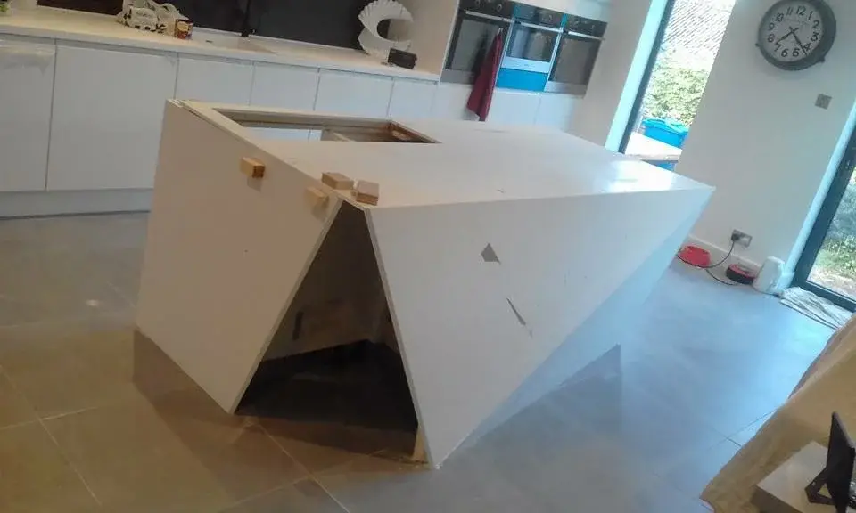 Where We Template and Fit Corian Worktops