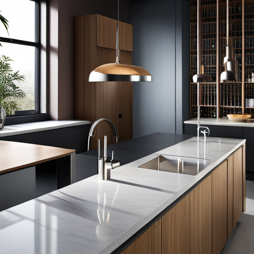waterfall-marble-island-with-wine-rack What Our 18mm Cabinet Spec Covers - And What It Doesn't