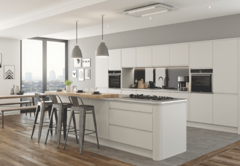 white-handleless-kitchen-with-city-view The Trade Accreditations Behind Every Installation